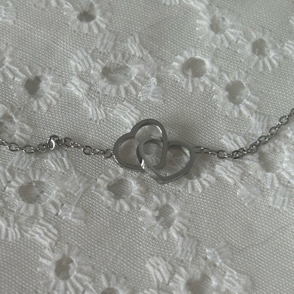 Stainless Steel Silver Heart Necklace - Picture 3 of 5